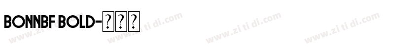 BonnBF Bold字体转换